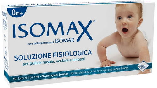 Euritalia Pharma Isomax Soluzione Fisiologica Sterile Nasale Oculare 20 Flaconcini Da 5ml