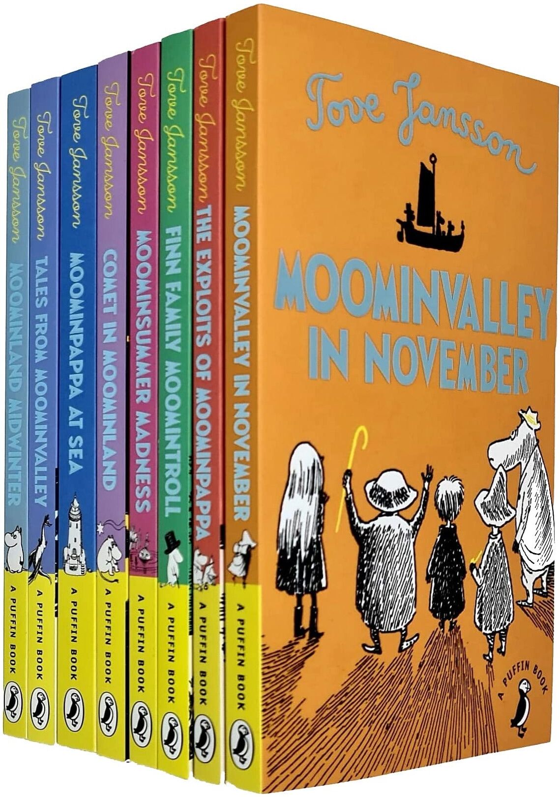 Puffin Tove Jansson Moomin 8 Books Collection Set – Classic Adventure Stories Collection