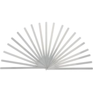 Helios-Preisser Fühlerlehre 0606172, aus Federstahl, gerade, 0,05 bis 1 mm Messbereich, mit 0,05 mm Einteilung, 20 Blatt
