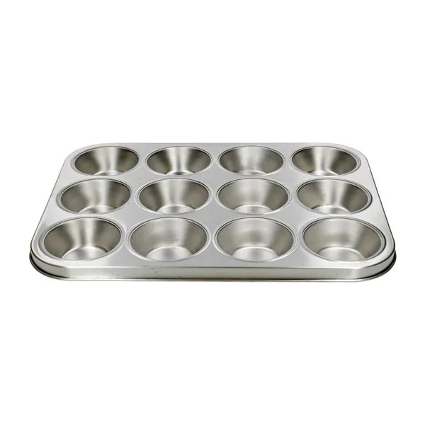 Dille & Kamille Muffinvorm van gerecycled rvs, PFAS-vrij, 12 stuks