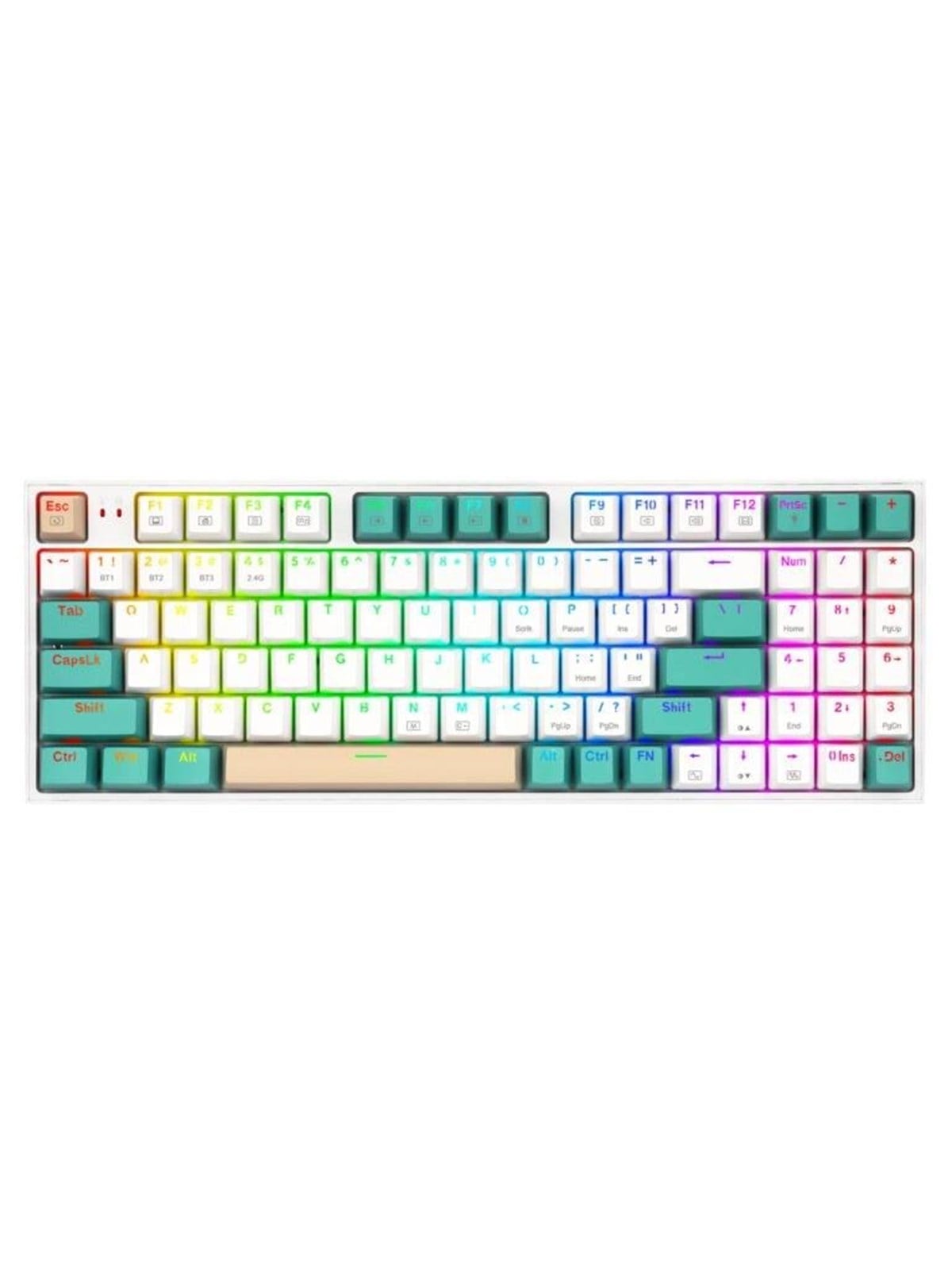 REDRAGON K643GWC-RGB-PRO Veigar Pro keyboard - Gaming Tastatur - 65% - Englisch (US) - Weiss