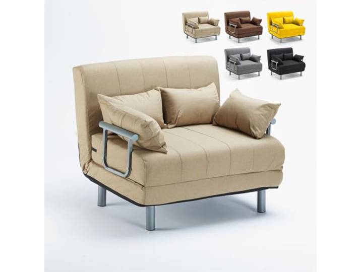 Produce Shop Deborah Twin 1,5-Sitzer Stoff Schlafsessel Schlafsofa klappbar - Beige