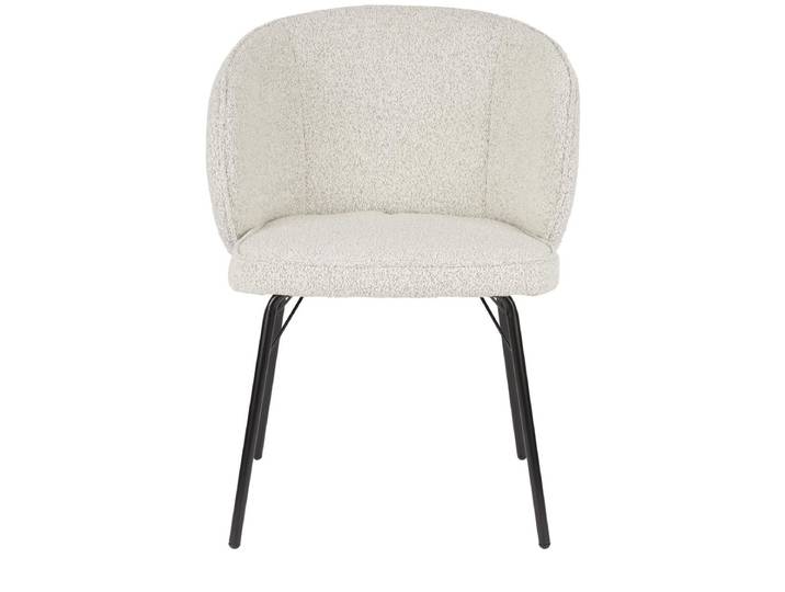 Esszimmerstuhl Joa 2er-Set – aus Bouclé - Beige - Luxusbetten24
