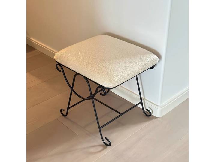 Tabourets de coiffeuse en métal simples, banc à chaussures Vintage, tabourets de Piano de styliste, tabouret à chaussures à langer d'entrée rétro, siège de chambre Mobile