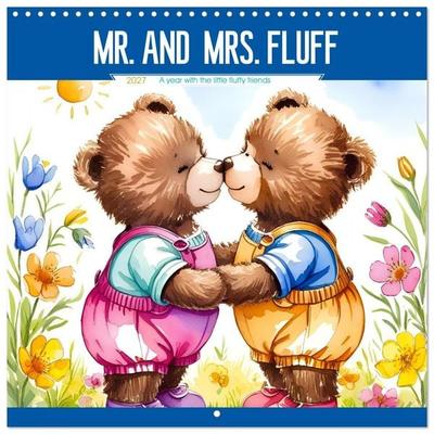 Mr. and Mrs. Fluff (Wall Calendar 2027 12 × 12 Inch) CALVENDO 12 Month Wall Calendar