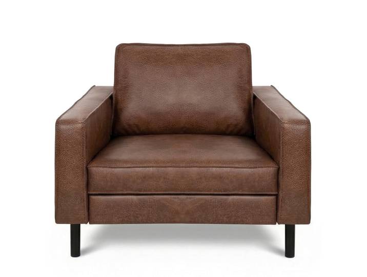 Livetastic Sessel, Braun, Echtleder, Anilinleder, 88x85x92 cm, Wohnzimmer, Sessel, Sonstige Sessel
