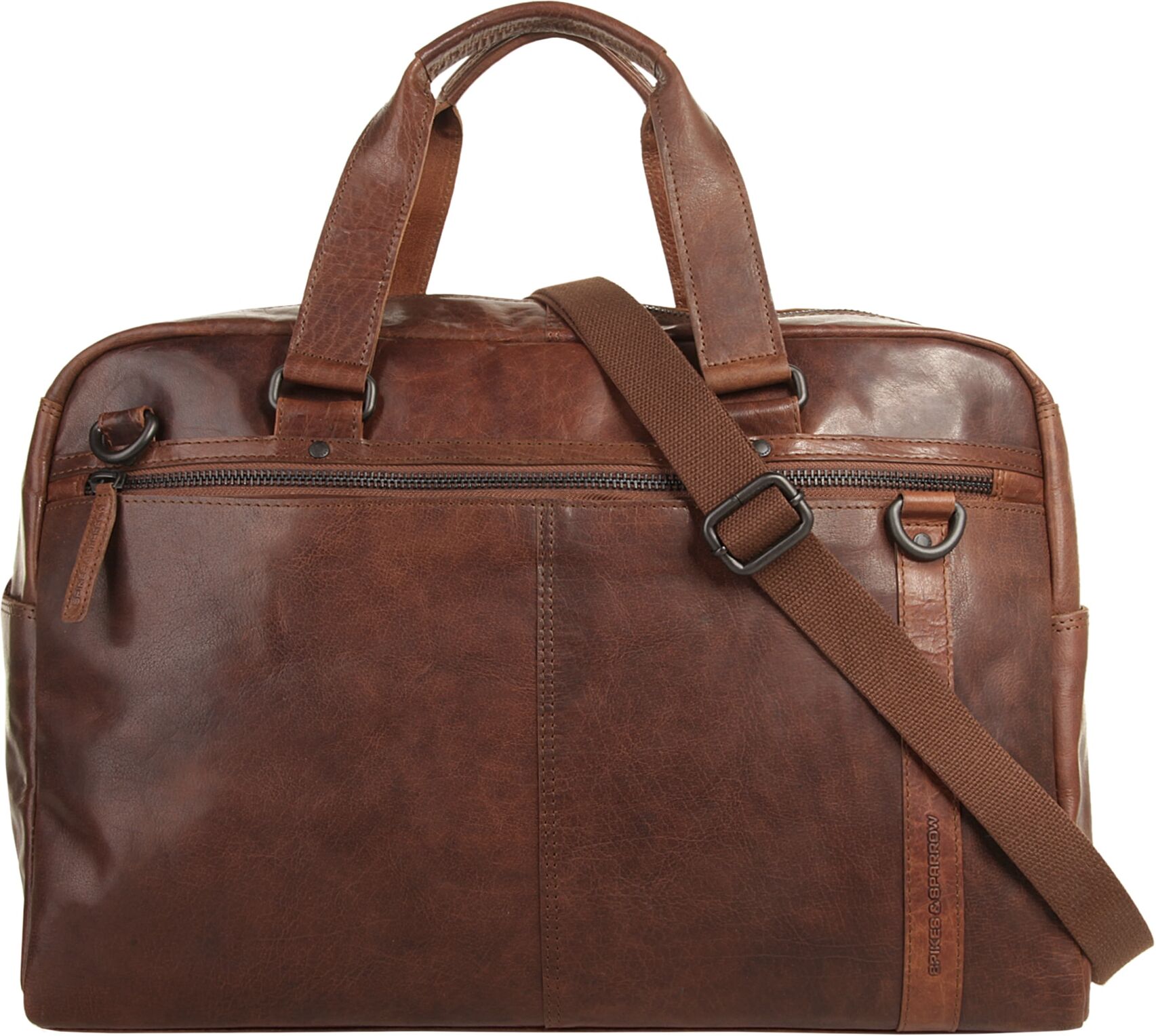 Reisetasche SPIKES & SPARROW "SPIKES & SPARROW Herren, Damen echt Leder", Damen, Gr. B/H/T: 48cm x 32cm x 20cm onesize, braun (cognac), Leder, Taschen Reisetasche, echt Leder cognac B/H/T: 48cm x 32cm x 20cm onesize