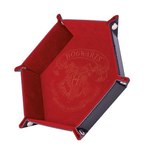 Epic Forge Dobbelsteenbaan Hogwarts Rood - Leer en Fluweel - 19 x 19 cm