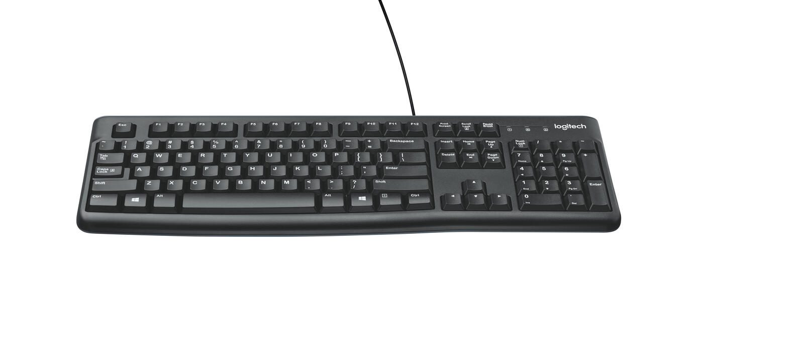 Logitech Corded Keyboard Plug&Play-USB-Tastatur schwarz (US/QWERTY) 920-002479
