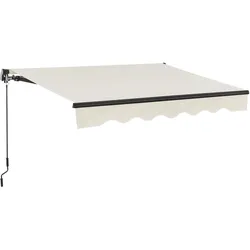 Gelenkarmmarkise mit Kurbel - Beige