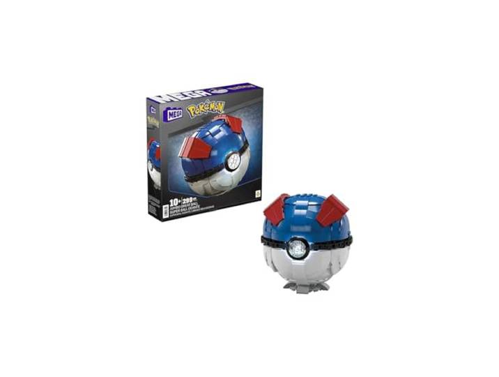 Mattel Pokémon Mega Construx Super Ball reuzenbouwset, 13 cm
