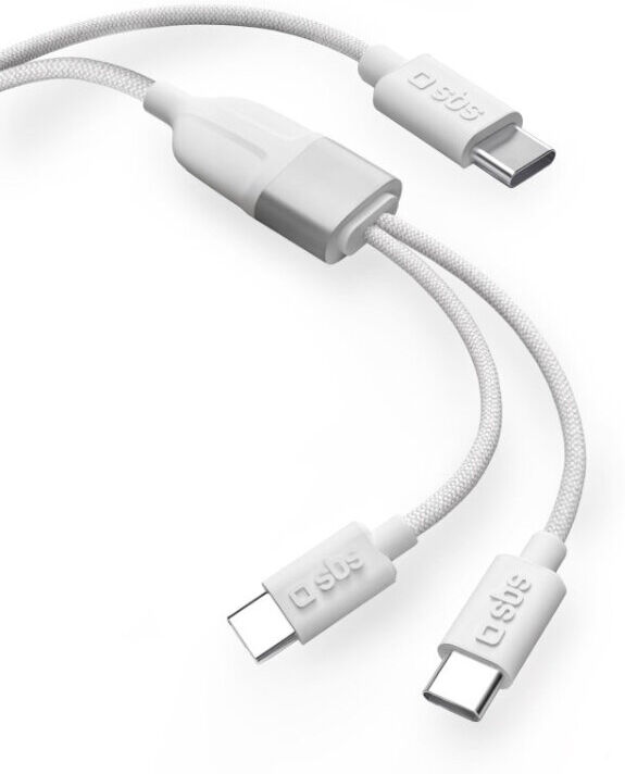CABO TELEMÓVEL SBS SPLITTER USB-C 60W