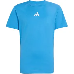 adidas Essentials T-Shirt ältere Kinder KD3368 - ray blue/white 164