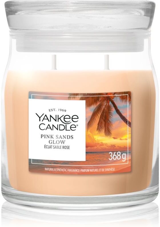 Yankee Candle Pink Sands Glow bougie parfumée 368 g