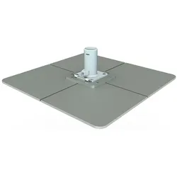 Bahama Stahlplattenständer mit 4 Stahlplatten (120 kg)