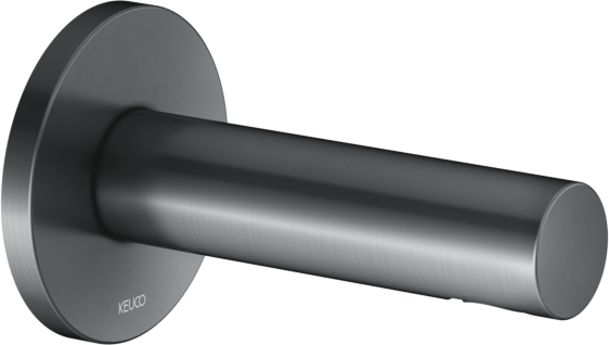 Keuco Ixmo Wanneneinlauf 59545130001 152mm, Schwarzchrom gebürstet, runde Rosette
