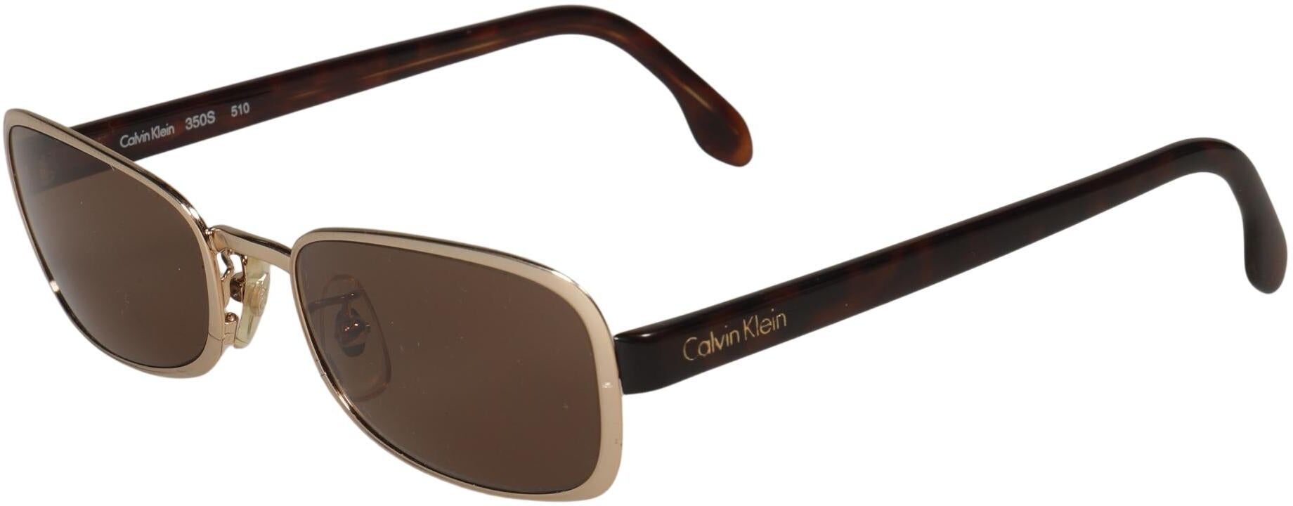 Calvin Klein Damen Sonnenbrille, Gold - Second Hand