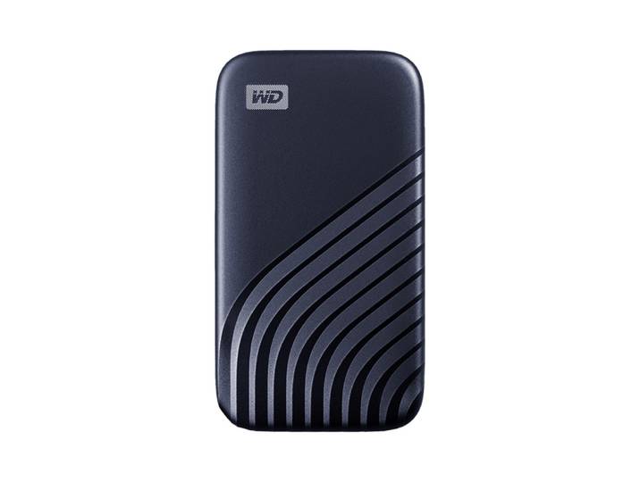 Western Digital My Passport, 1000 Go, USB Type-C, 3.2 Gen 2 (3.1 Gen 2), 1050 Mo/s, Protection par mot de passe, Bleu WDBAGF0010BBL-WESN