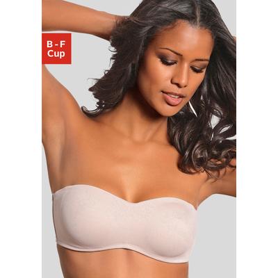 T-Shirt-BH LASCANA "Dirndl-BH, trägerloser BH, Bandeau-BH", Damen, Gr. 80, Cup B, braun (toffee), Microtouch, Obermaterial: 85% Polyamid, 15% Elasthan, Basic, BHs Bandeau-BH BH Trägerlose-BH Bügel-BH T-Shirt-BH, ohne Schale mit abnehmbaren Trägern,...