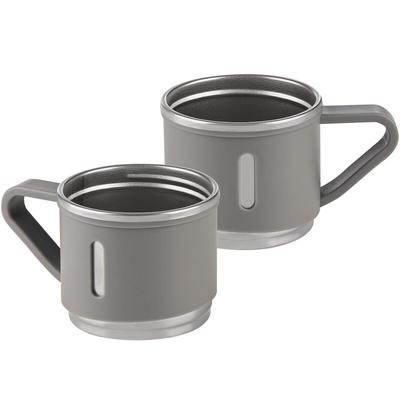 GRÄWE Kaffee/Espresso Becher, 2-teilig, grau, matt, 150 ml