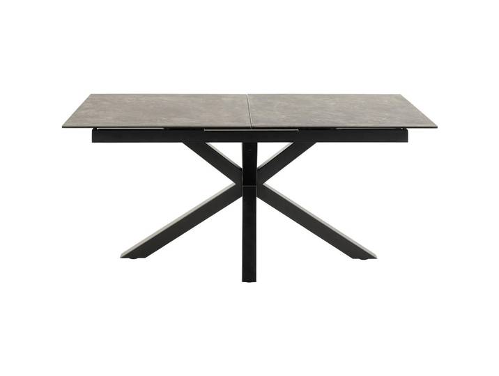 Mid.you Esstisch, Dunkelgrau, Keramik, rechteckig, 90x76x168 cm, ausziehbar, Esszimmer, Esstische, Esstische Keramik