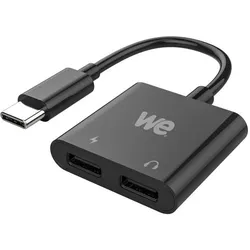 We-Vibe WE Adaptateur USB C vers USB C x2, adaptateur 2 en 1 charge et audio spécialemen (USB-C, USB-C), USB Adapter