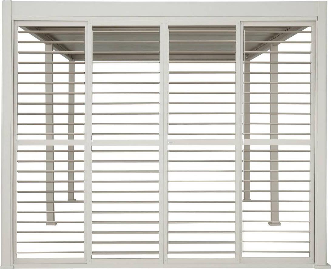 Jalousie für bioklimatische pergola evora 6x3,6 m lehm - Hespéride