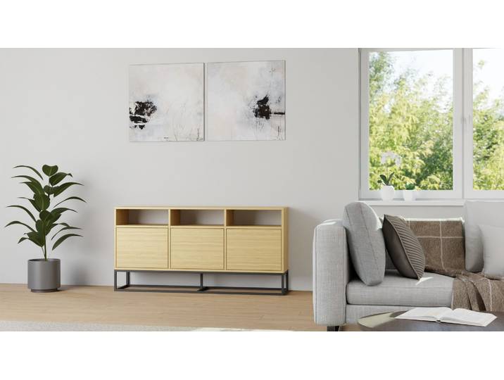 Buffet en frêne sur mesure Frêne Naturel huilé