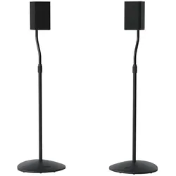Sanus HTBS – Universelle Höhenverstellbare Lautsprecherständer – 2er-Set – Schwarz (Set, Ständer, Höhenverstellbar), Lautsprecher Ständer + Wandmontage, Schwarz