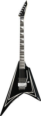 ESP Edwards E-ALEXI SAWTOOTH Black With White Pin Stripe