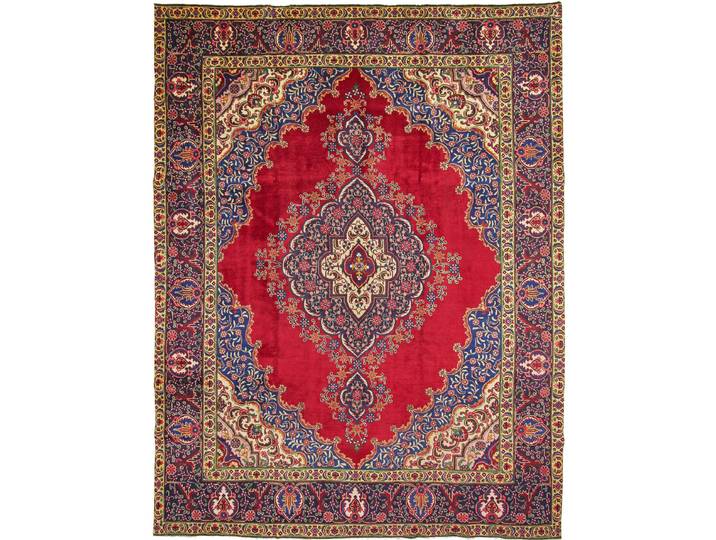 Täbriz Patina Teppich 288x385 Handgeknüpft Orientteppich Perserteppich Wolle