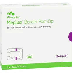 MEPILEX Border Post-OP Verband haftend 9x10 cm