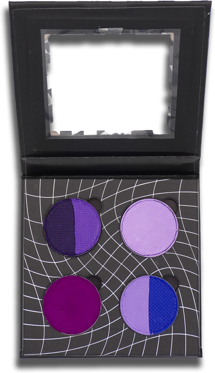 Purple 4 Pan Palette - Eyeliner - Glisten Cosmetics