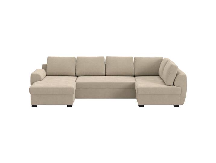 Mid.you Wohnlandschaft, Braun, Kunststoff, seitenverkehrt montierbar, U-Form, 327x154 cm, Bettfunktion erhältlich, Wohnzimmer, Sofas & Couches, Wohnlandschaften, Wohnlandschaft U-Form
