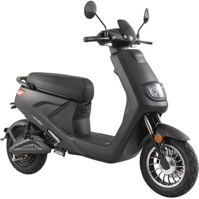 E-Motorroller LUXXON "E2100Li", grau (anthrazit, schwarz), Elektromotorroller, ohne Topcase, 45 km/h, bis zu 45 km Reichweite, Lithium-Ionen-Akku, mit Straßenzulassung, B:67,5cm H:114cm L:169cm