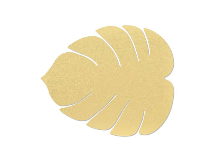 LIND DNA Set de table Monstera Leaf Hippo L Doré
