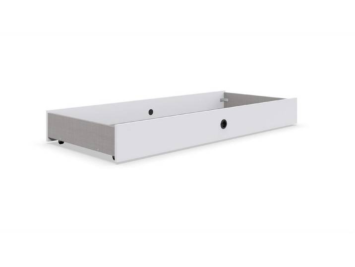 Wimex Bettschubkasten in WEISS - 134x12x56cm (BxHxT)