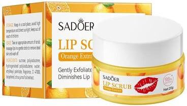 Uplift Essentials Fruit Series Strawberry Lip Scrub Revitalizing Dead Skin Removal & Brightening Therapy orange