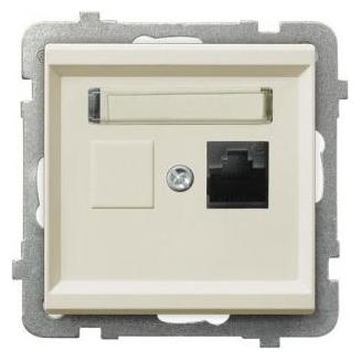 Ospel Computersteckdose Sonata Single RJ45 5e ecru (GPK-1R (GPK-1R/K/m/27)
