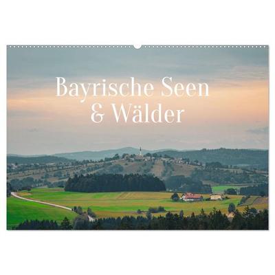 Bayrische Seen und Wälder (Wandkalender 2027 DIN A2 quer), CALVENDO Monatskalender
