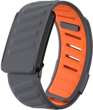 Everyday Crate WHOOP 4.0 Silicone Sports Watch Band Adjustable Breathable Replacement Wrist Strap dark Grey+orange