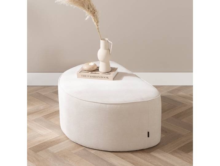 Bronx71 Hocker Neso halbrund beige