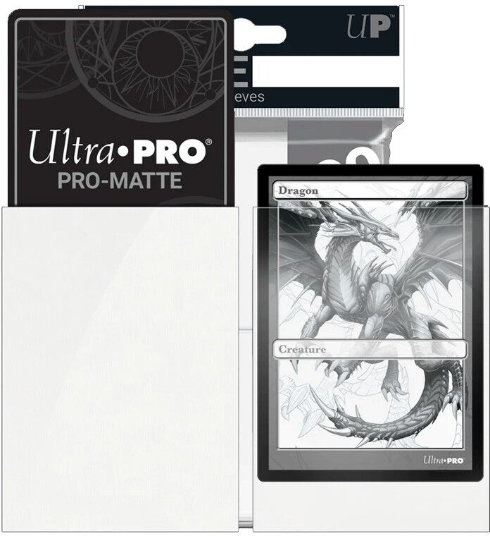 Ultra.PRO Ultra PRO : 100 Sleeves PRO-Matte Blanc