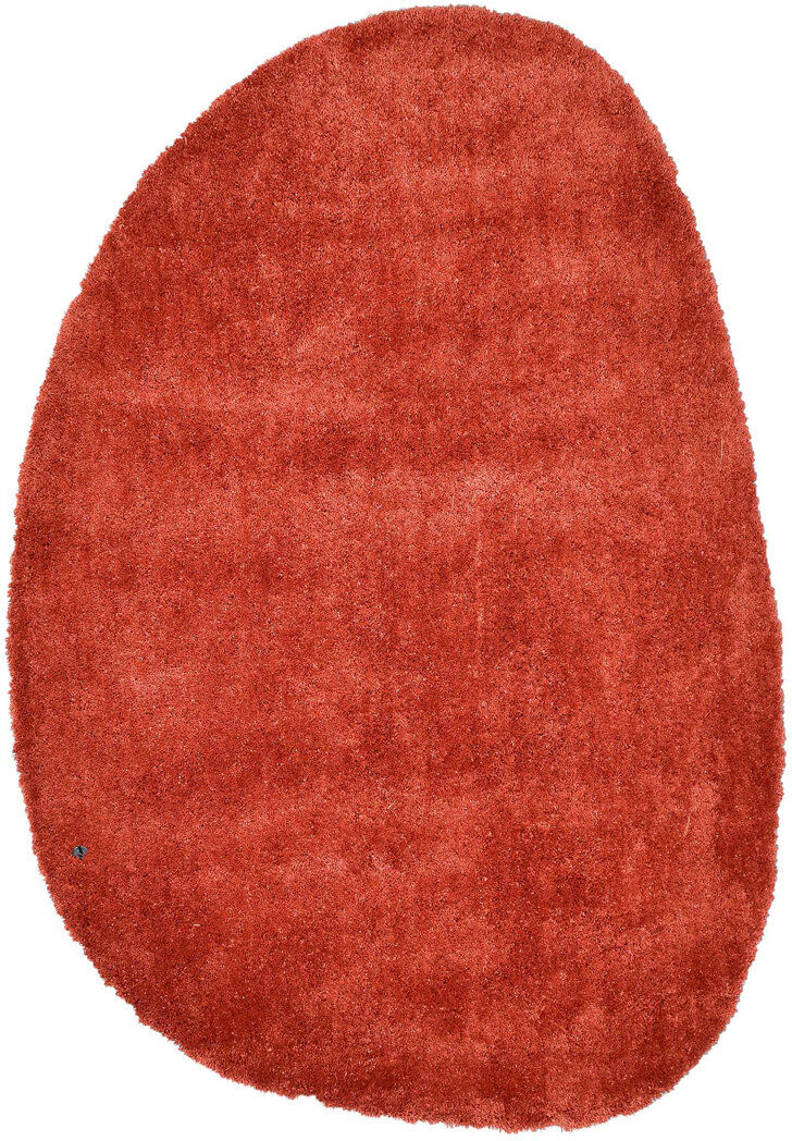 Tom Tailor Hand Tufted Shaggy Area Rug Orange Novelty 135 x 200cm