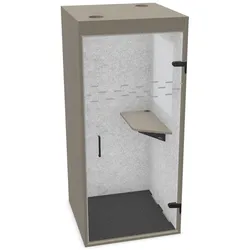 Sedus se:ready cube - kompakte Telefonbox - Steingrau (K79) / Steingrau (K79)