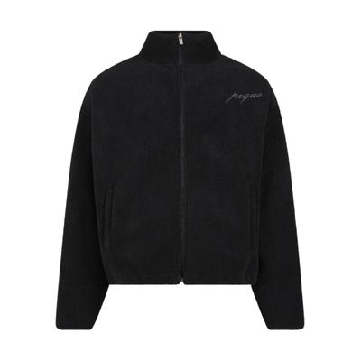 Allwetterjacke PEQUS "PEQUS PEQUS Mykonos Script Teddy Fleece Jacket", Herren, Gr. XXL, schwarz, 100% Polyester, Jacken