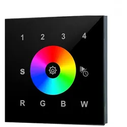 Brumberg RGBW-Funk-Wandpanel zu BRUM-18192000, Einbaumontage, Schwarz BRUM-18194080