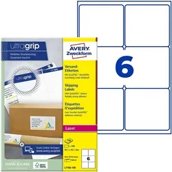 Avery Zweckform 600er-Pack Versand-Etiketten mit ultragrip »L7166-100« weiß