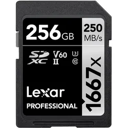 LEXAR SDXC-Card 256GB Professional UHS-II (1667x)