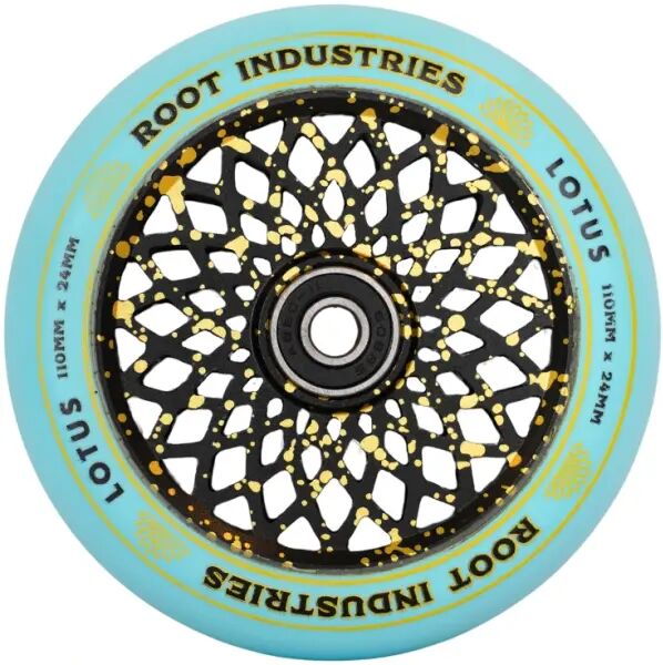 Root Industries Stunt Scooter Rollen Root Lotus 2 Stk. (110mm - Blue/Gold Splatter)